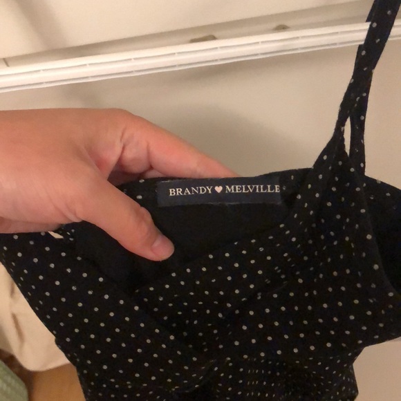 Brandy Melville Black and white polka dot dress - Picture 3 of 3